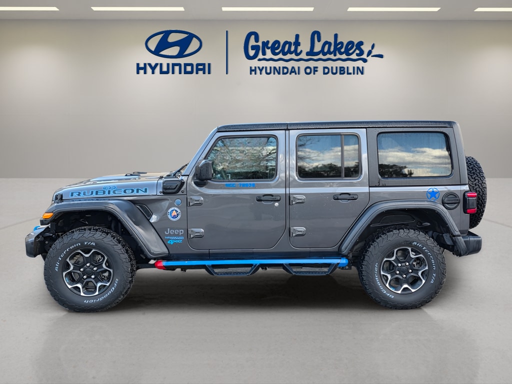 Used 2022 Jeep Wrangler Unlimited Rubicon 4XE with VIN 1C4JJXR68NW205121 for sale in Columbus, OH