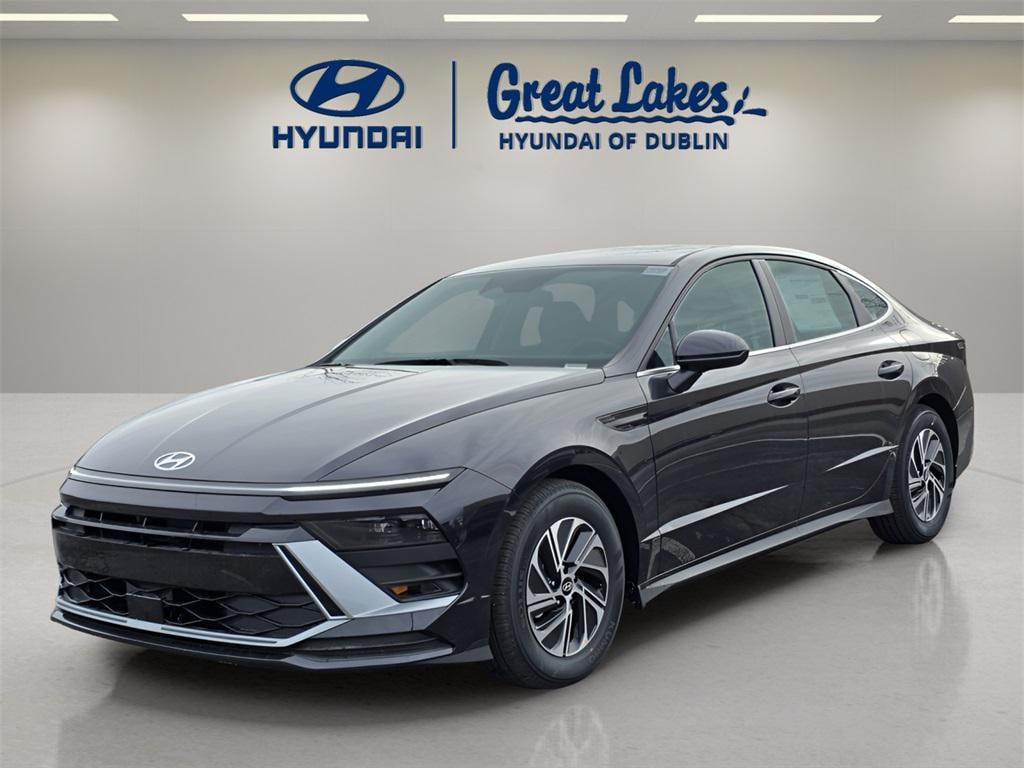 New 2026 Hyundai Sonata Hybrid Blue Sedan