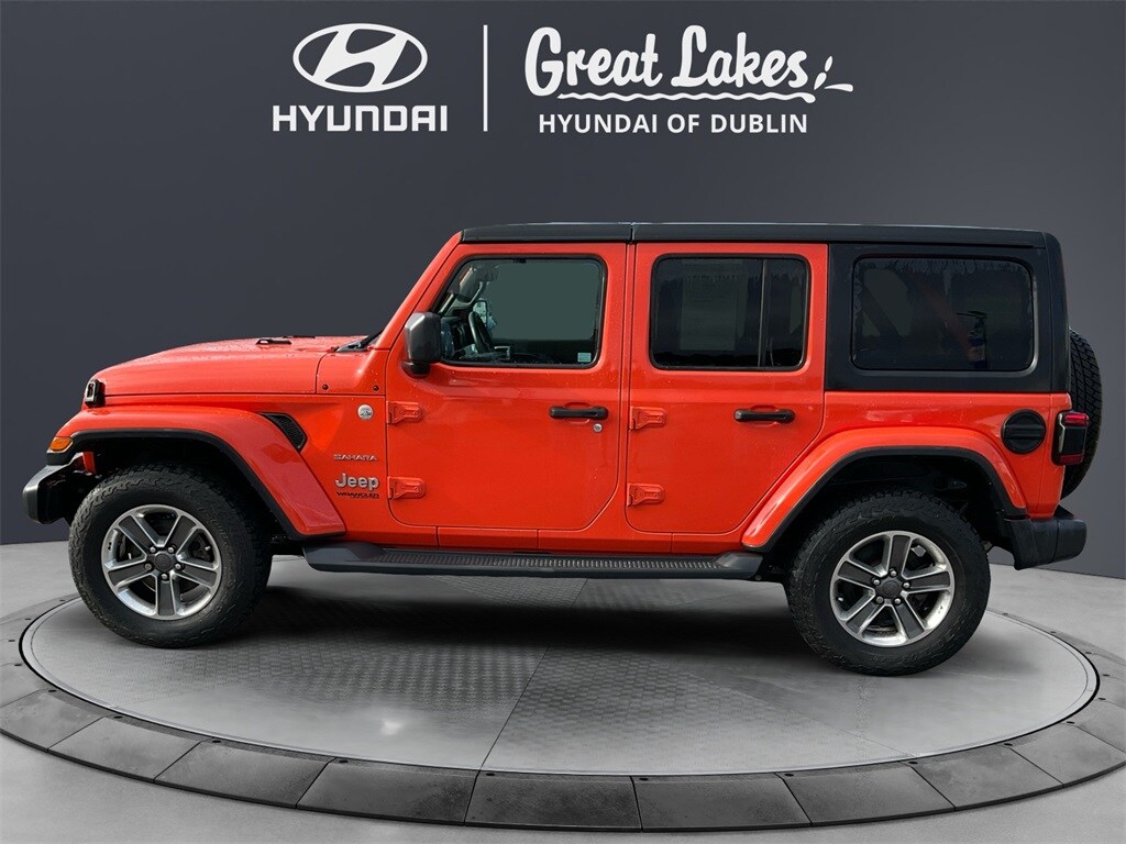 Used 2019 Jeep Wrangler Unlimited Sahara with VIN 1C4HJXEG9KW609263 for sale in Columbus, OH