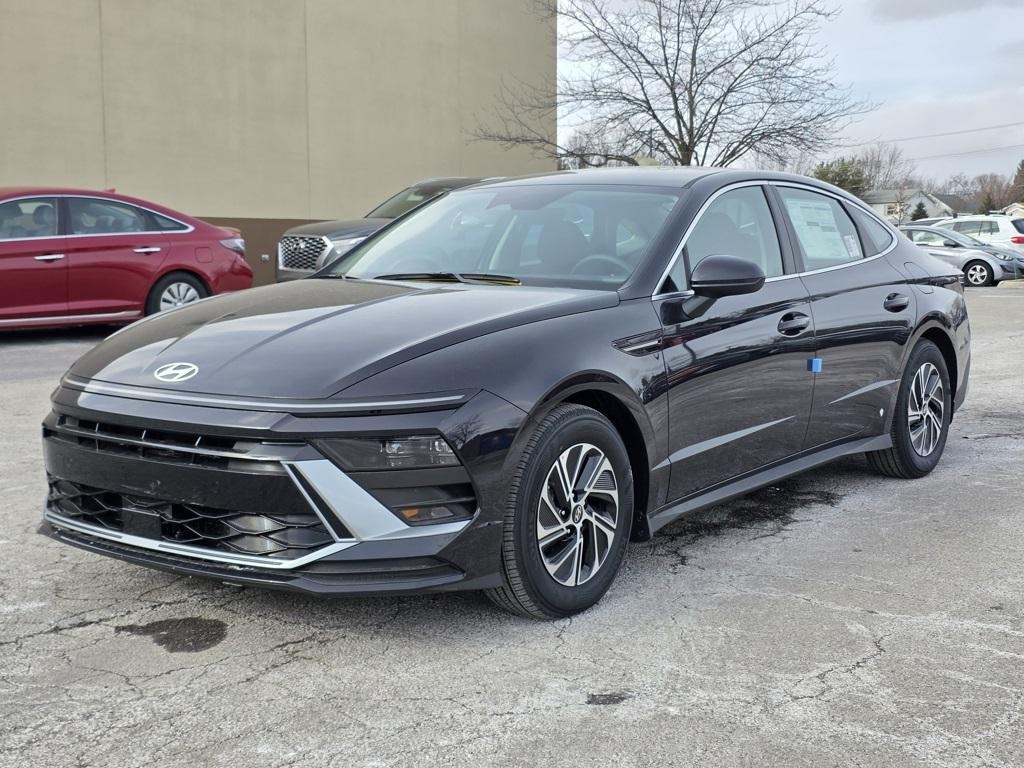 New 2026 Hyundai Sonata Hybrid Blue Sedan