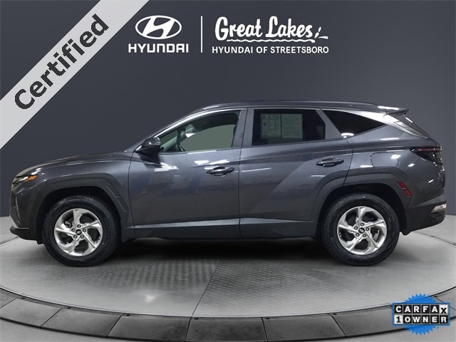 Certified 2023 Hyundai Tucson SEL with VIN KM8JBCAE6PU185440 for sale in Streetsboro, OH
