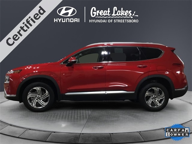 Certified 2022 Hyundai Santa Fe SEL with VIN 5NMS3DAJ0NH459423 for sale in Streetsboro, OH