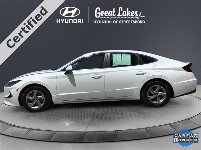 Certified 2022 Hyundai Sonata SE with VIN 5NPEG4JA1NH138799 for sale in Streetsboro, OH
