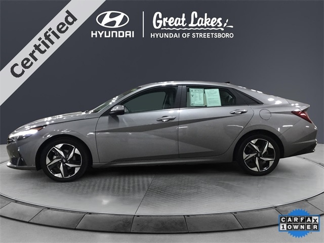 Certified 2023 Hyundai Elantra Limited with VIN KMHLN4AJ3PU068336 for sale in Streetsboro, OH