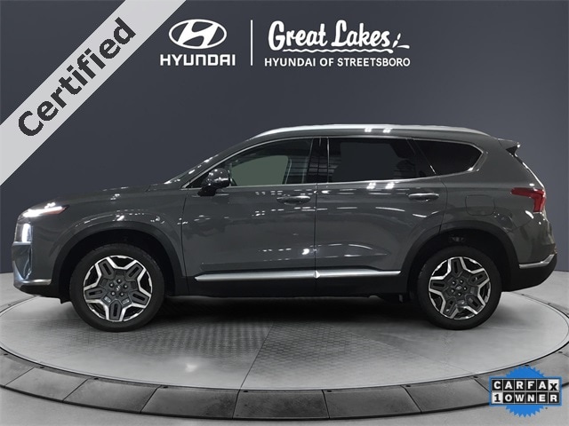 Certified 2022 Hyundai Santa Fe Limited with VIN 5NMS4DAL5NH442986 for sale in Streetsboro, OH