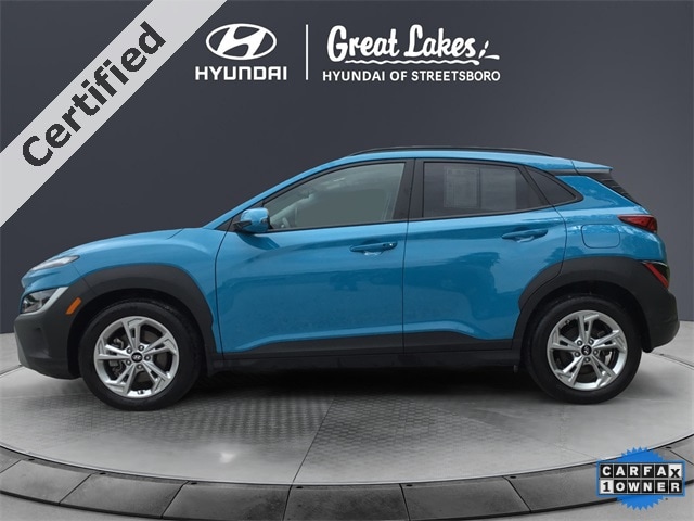 Certified 2023 Hyundai Kona SEL with VIN KM8K6CAB4PU939093 for sale in Streetsboro, OH