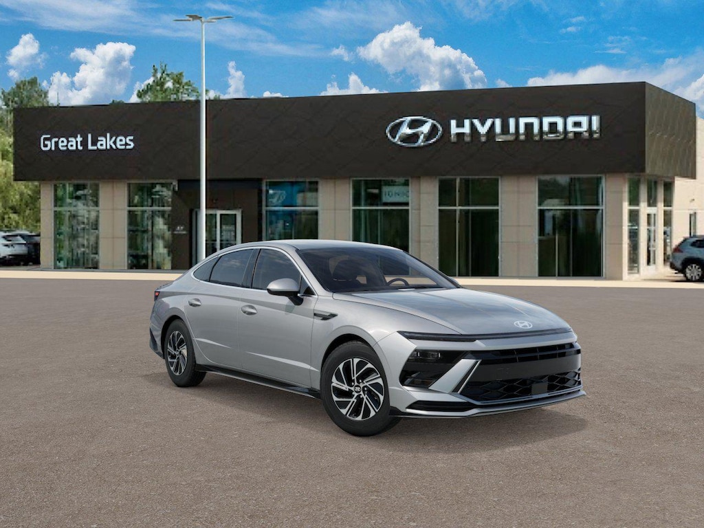 New 2026 Hyundai Sonata Hybrid Blue Sedan