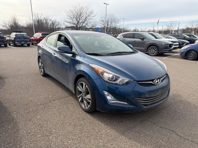 Used 2014 Hyundai Elantra Limited with VIN KMHDH4AE2EU111236 for sale in Streetsboro, OH
