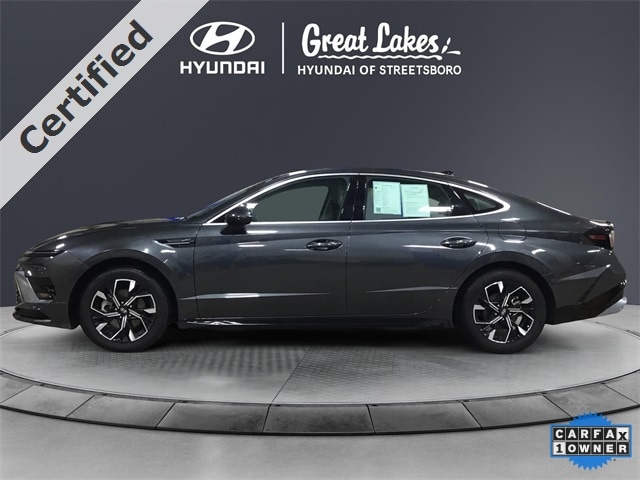 Certified 2025 Hyundai Sonata SEL with VIN KMHL64JA1SA462408 for sale in Streetsboro, OH