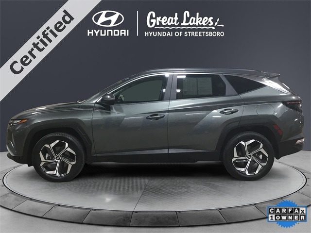 Certified 2022 Hyundai Tucson SEL with VIN 5NMJFCAE3NH107727 for sale in Streetsboro, OH
