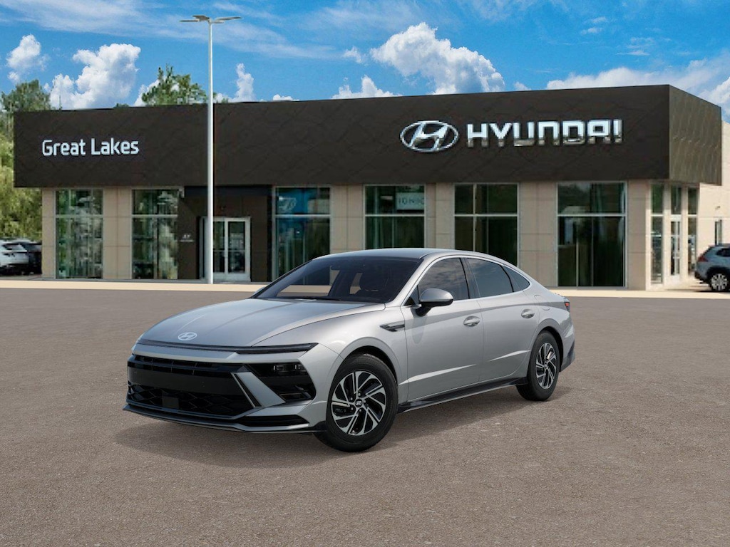 New 2026 Hyundai Sonata Hybrid Blue Sedan