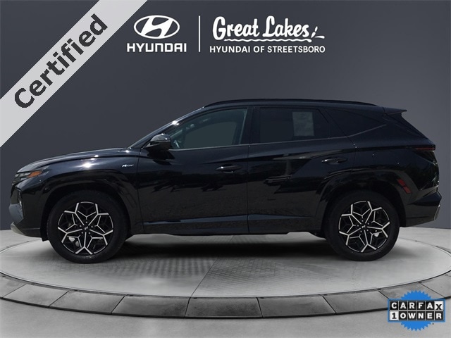 Certified 2022 Hyundai Tucson N Line with VIN KM8JFCAE2NU159693 for sale in Streetsboro, OH