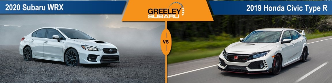 Honda Civic Type R Vs Wrx Sti WRX STi vs Civic Type R | Sport Sedan Comparisons | Greeley CO