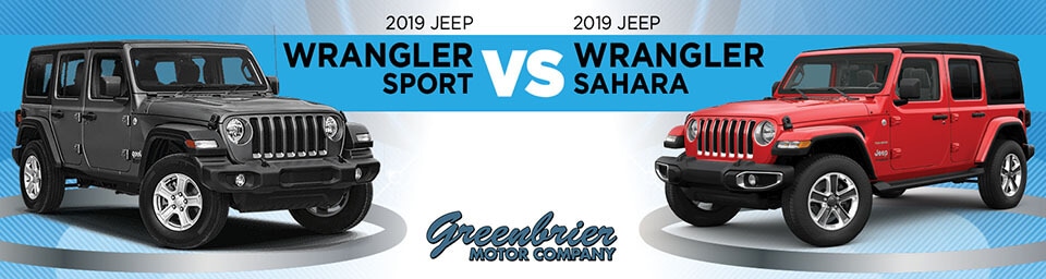 2019 Jeep Wrangler Sport vs. Sahara | A Detailed Comparison