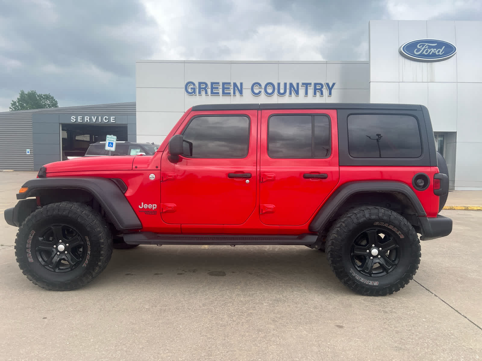 Used 2020 Jeep Wrangler Unlimited Sport S with VIN 1C4HJXDN5LW256912 for sale in Vinita, OK