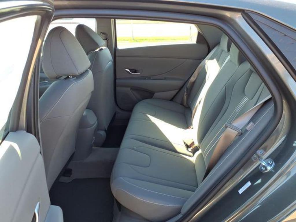 New 2026 Hyundai Elantra Hybrid Blue Sedan
