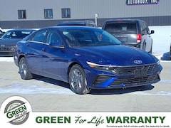 2026 Hyundai Elantra Hybrid Blue Sedan