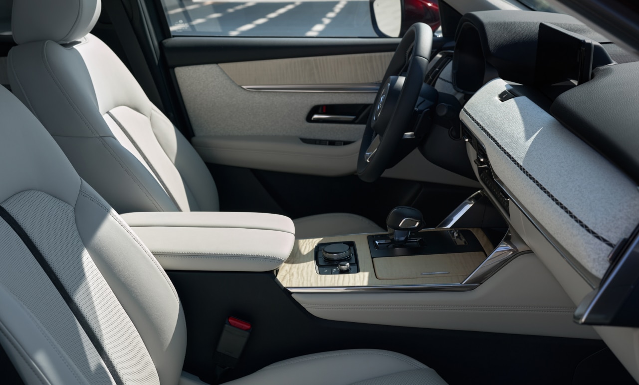 The interior seating of the 2026 Mazda CX-90