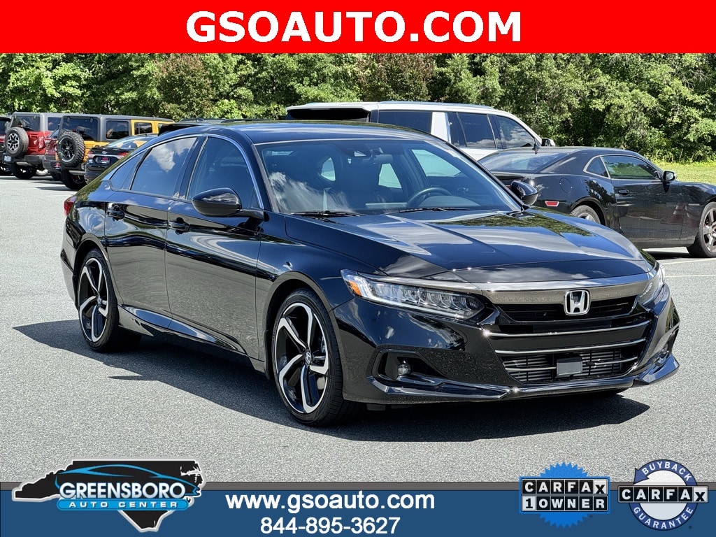 Certified 2022 Honda Accord Sport with VIN 1HGCV1F38NA028475 for sale in Greensboro, NC