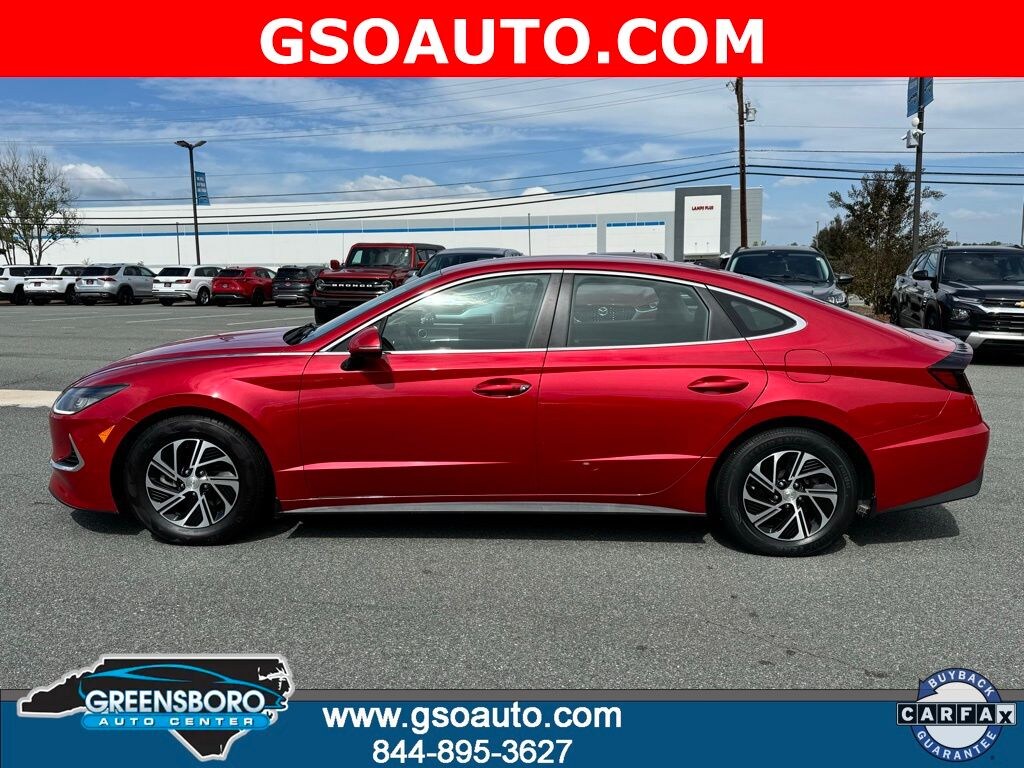 Certified 2021 Hyundai Sonata Hybrid Blue Sedan