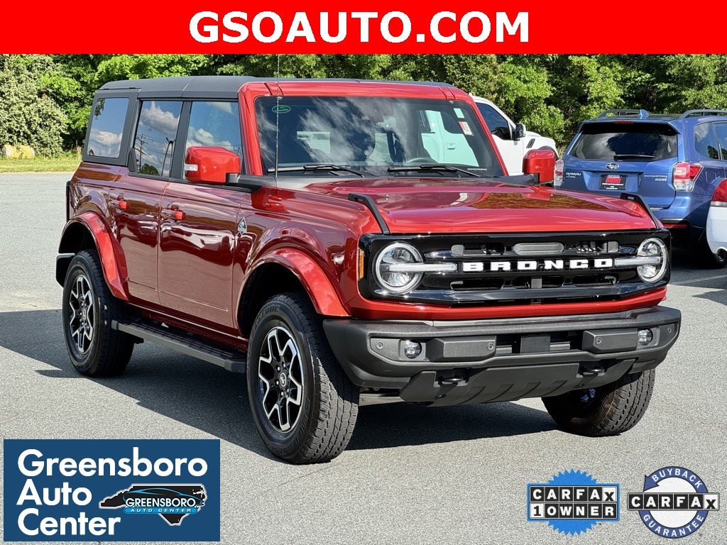 Certified 2023 Ford Bronco 4-Door Outer Banks with VIN 1FMDE5DHXPLB64537 for sale in Greensboro, NC