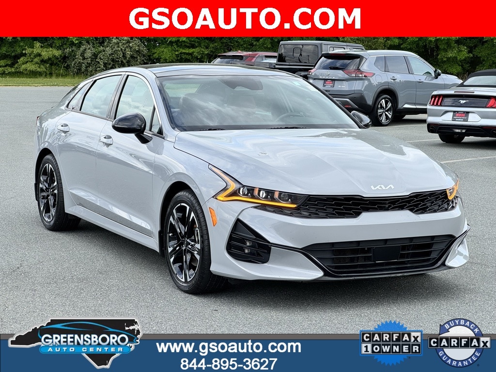 Certified 2022 Kia K5 GT-Line with VIN 5XXG64J20NG100819 for sale in Greensboro, NC