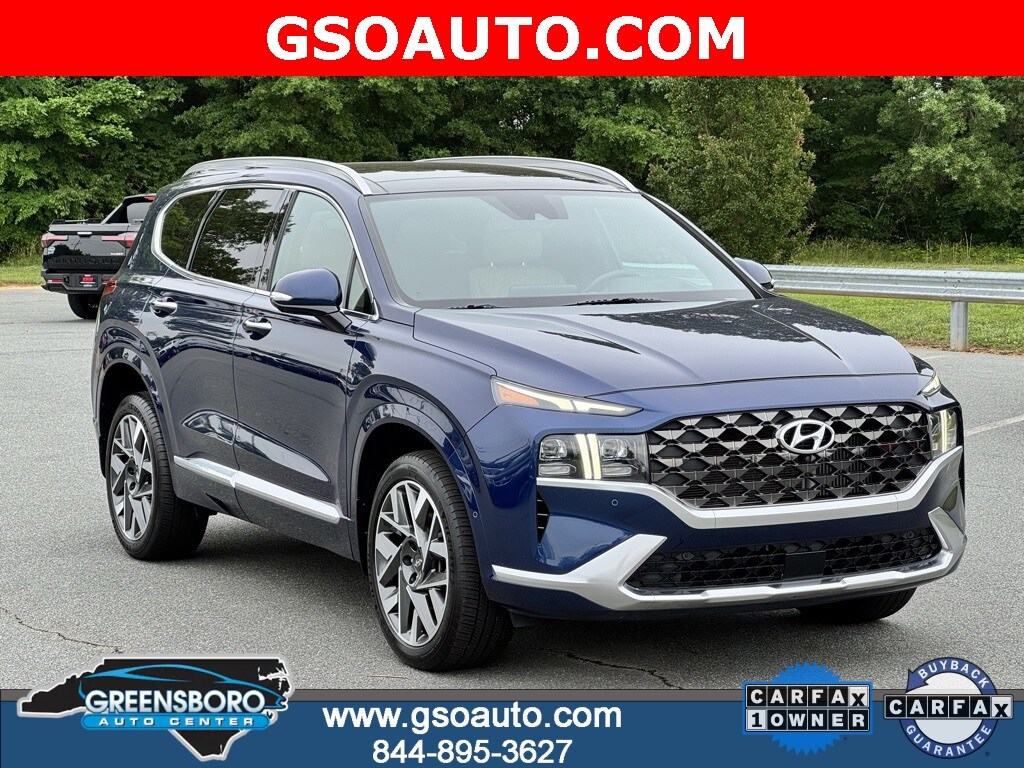 Certified 2021 Hyundai Santa Fe Calligraphy with VIN 5NMS5DAL5MH352684 for sale in Greensboro, NC