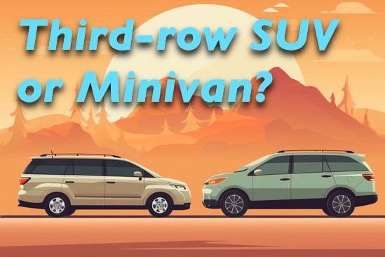 3 row minivan sale