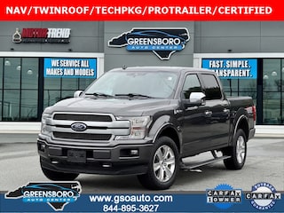 Used 2019 Ford F-150 Platinum Truck SuperCrew Cab for Sale in Greensboro, NC, at Greensboro Auto Center