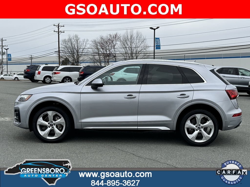Certified 2021 Audi Q5 Premium Plus with VIN WA1BAAFY7M2112663 for sale in Greensboro, NC