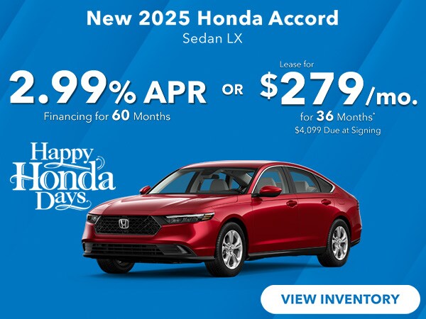 New 2025 Honda Accord Sedan LX