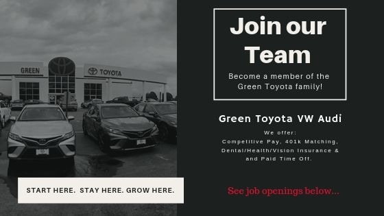 Green’S Toyota Service >> Join Our Team Green Toyota Green’S Toyota Service >> Join Our Team Green Toyota