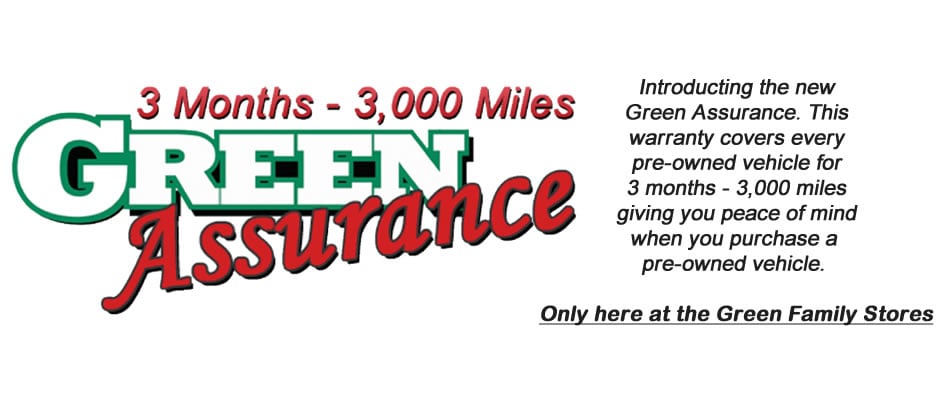 Green Family Stores >> Green Assurance Warranty At Green Toyota Green Toyota Green Family Stores >> Green Assurance Warranty At Green Toyota Green Toyota