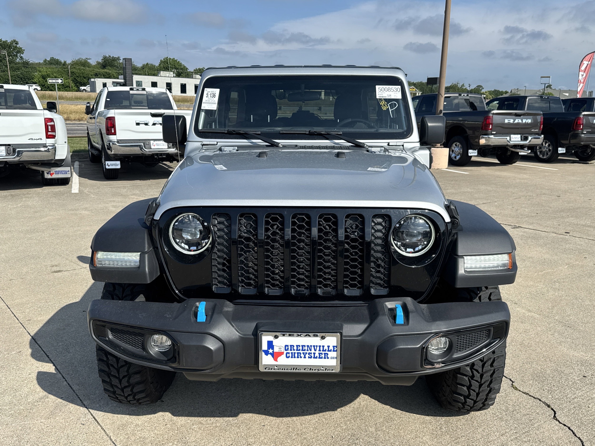 Used 2023 Jeep Wrangler 4xe Willys 4XE with VIN 1C4JJXN68PW629195 for sale in Greenville, TX