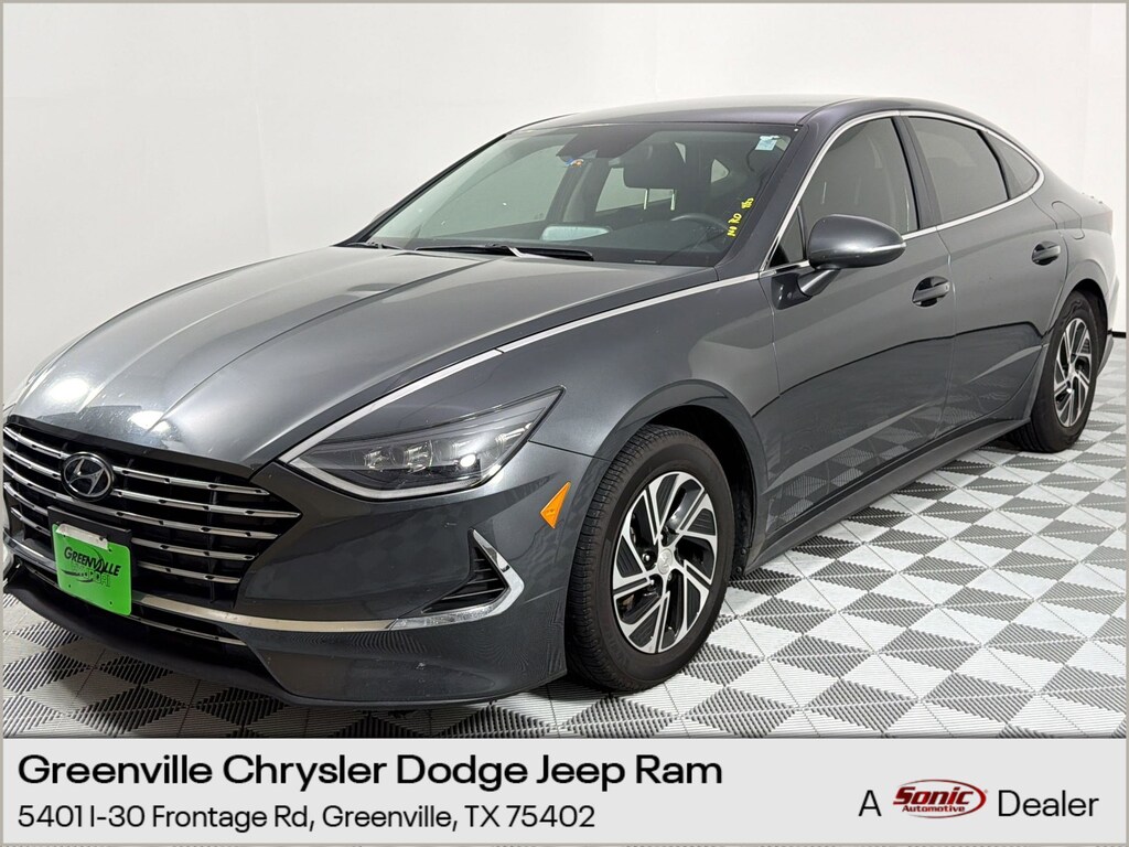 Used 2023 Hyundai Sonata Hybrid Blue Sedan