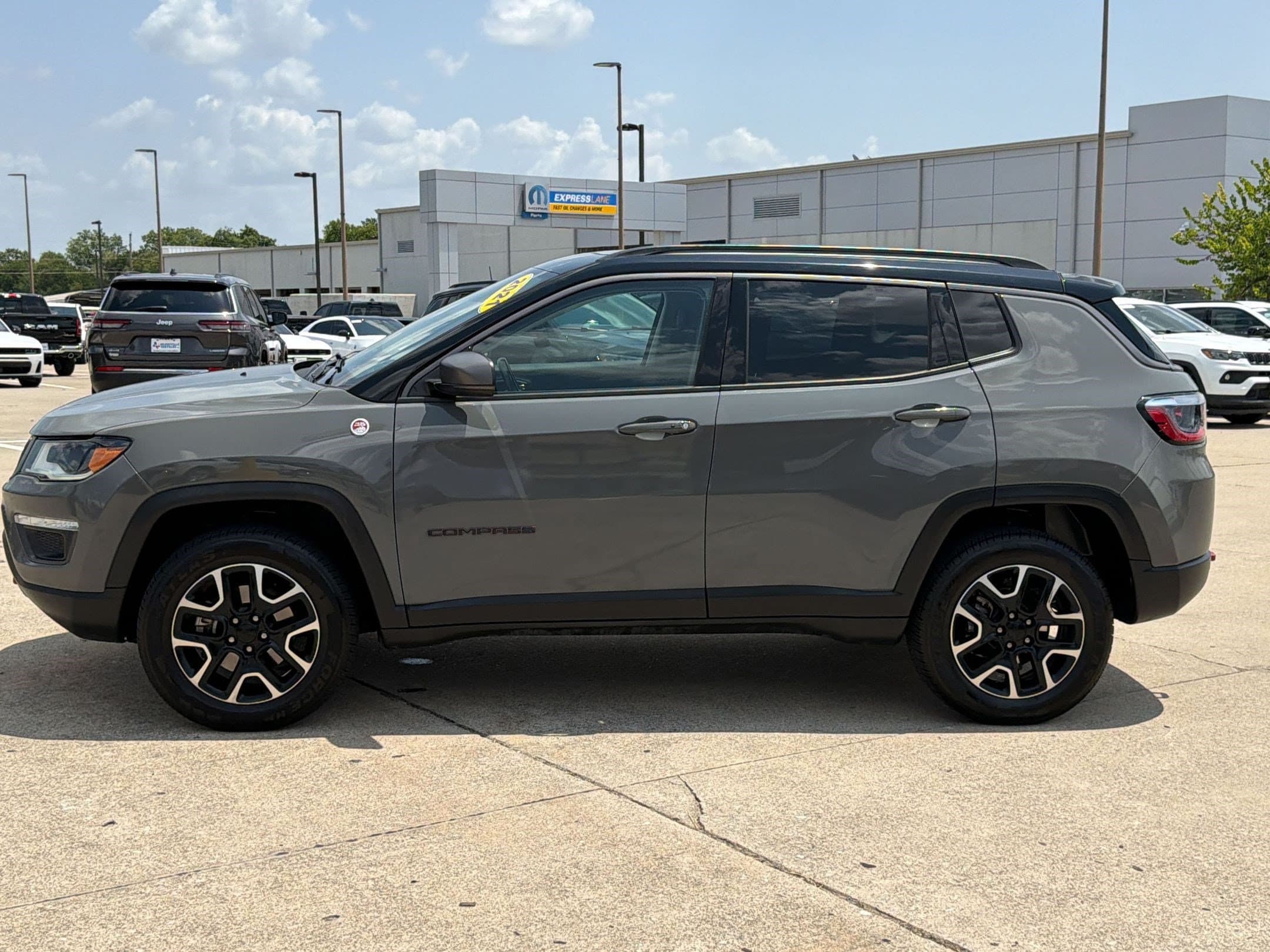 Used 2021 Jeep Compass Trailhawk with VIN 3C4NJDDB7MT599350 for sale in Greenville, TX