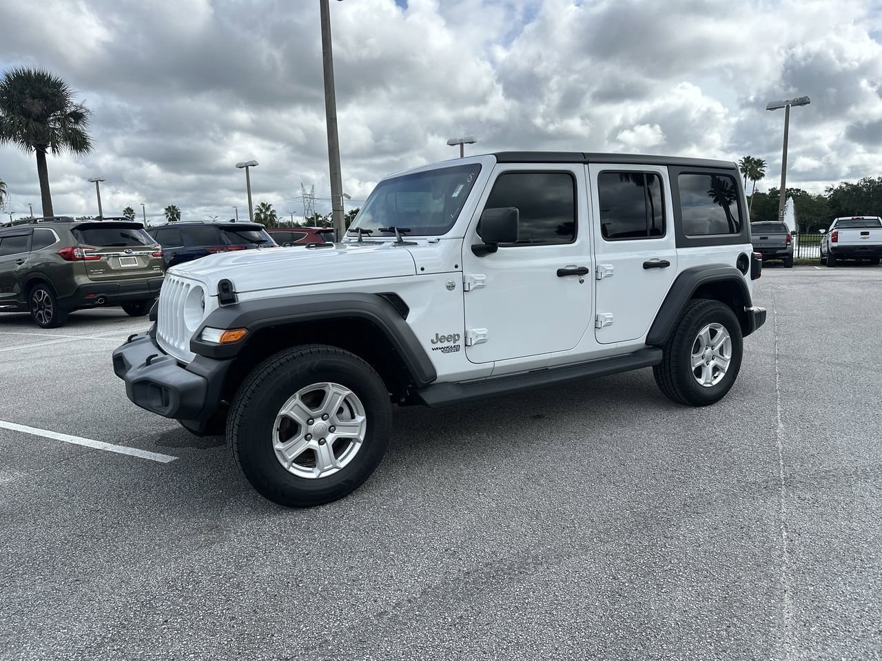 Used 2021 Jeep Wrangler Unlimited Sport S with VIN 1C4HJXDN4MW506545 for sale in Orlando, FL