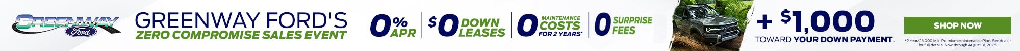 Zero Compromise Sales Event