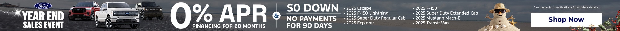 Ford Year End Sales Event