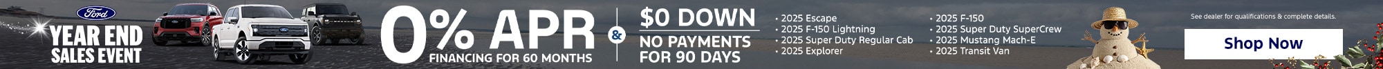 Ford Year End Sales Event