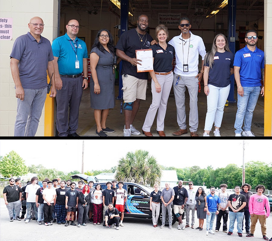 Greenway Ford was proud to donate an Aviator to the Colonial High School Technical Program