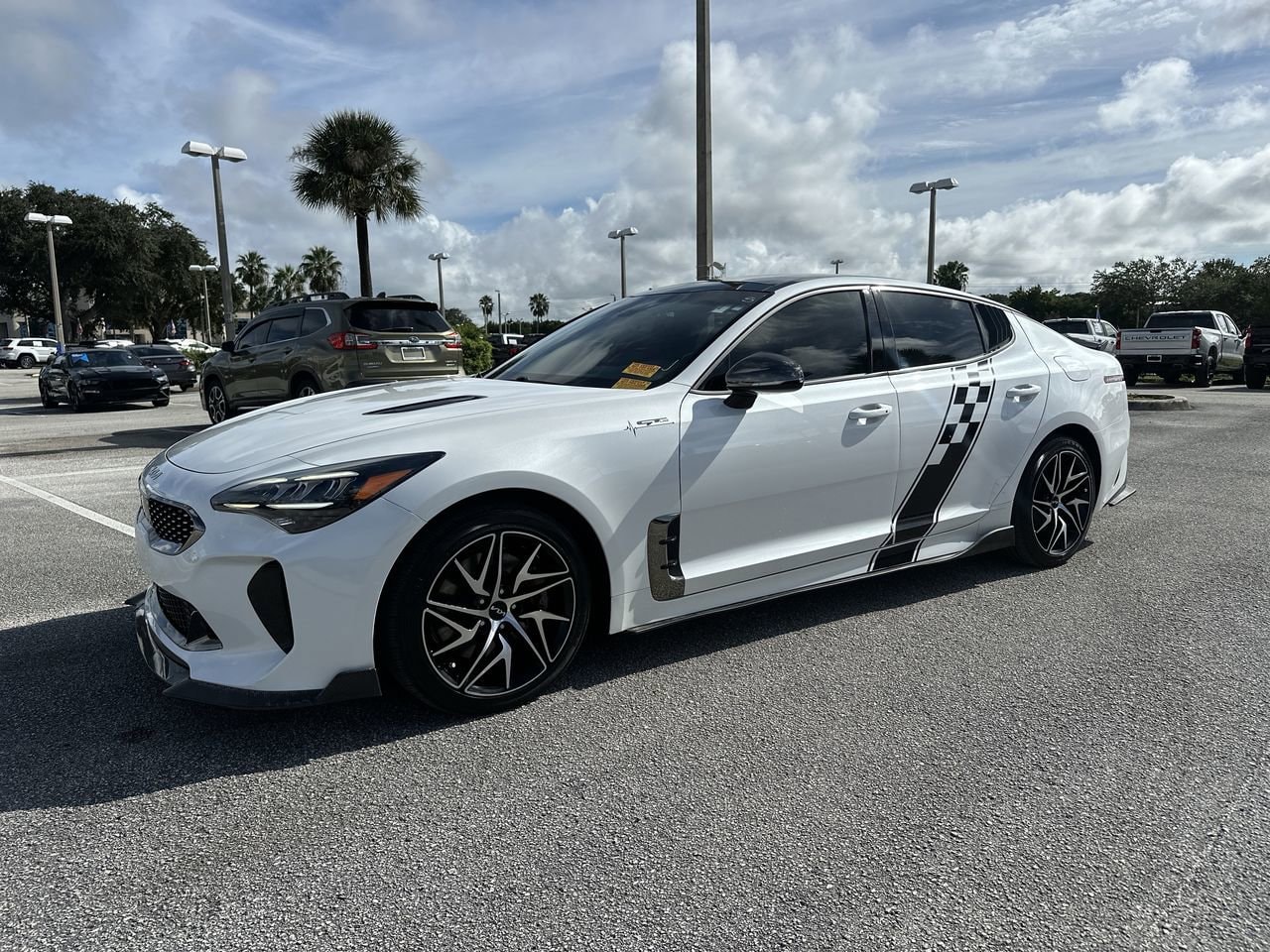 Used 2022 Kia Stinger GT-Line with VIN KNAE35LD2N6113247 for sale in Orlando, FL