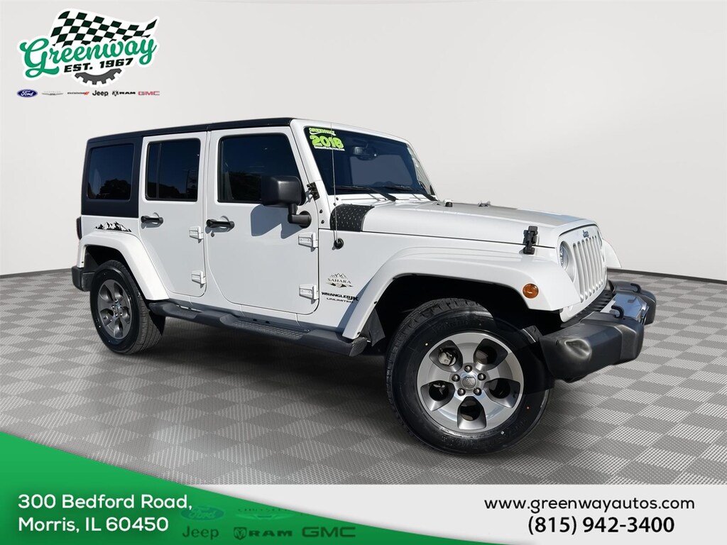 Used 2018 Jeep Wrangler JK Unlimited Sahara SUV