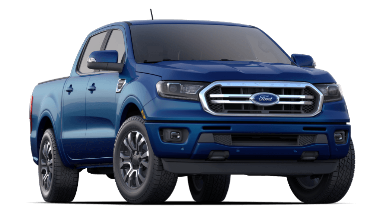 2019 Blue Ford Ranger Lariat