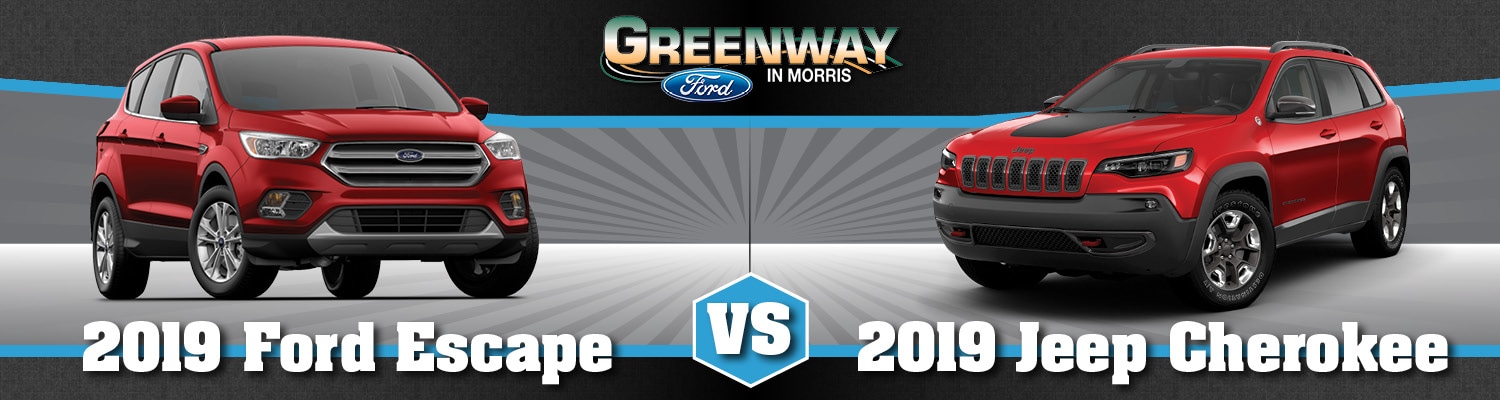 2019 Ford Escape vs. 2019 Jeep Cherokee Comparison in Morris, IL
