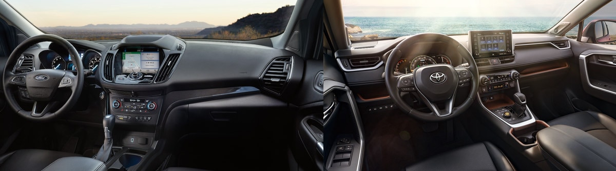 2019 Ford Escape vs. Toyota RAV4 Interior Comparison