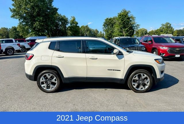 Used 2021 Jeep Compass Limited with VIN 3C4NJDCB1MT523964 for sale in Greenwich, NY