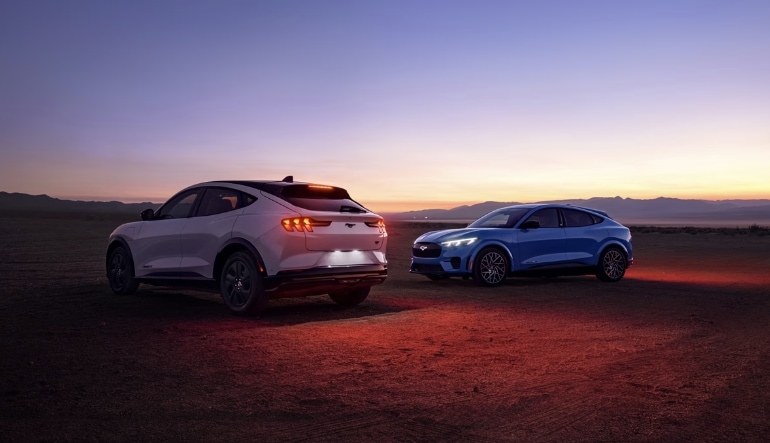 2024 Ford Mustang Mach-E parking next to each others