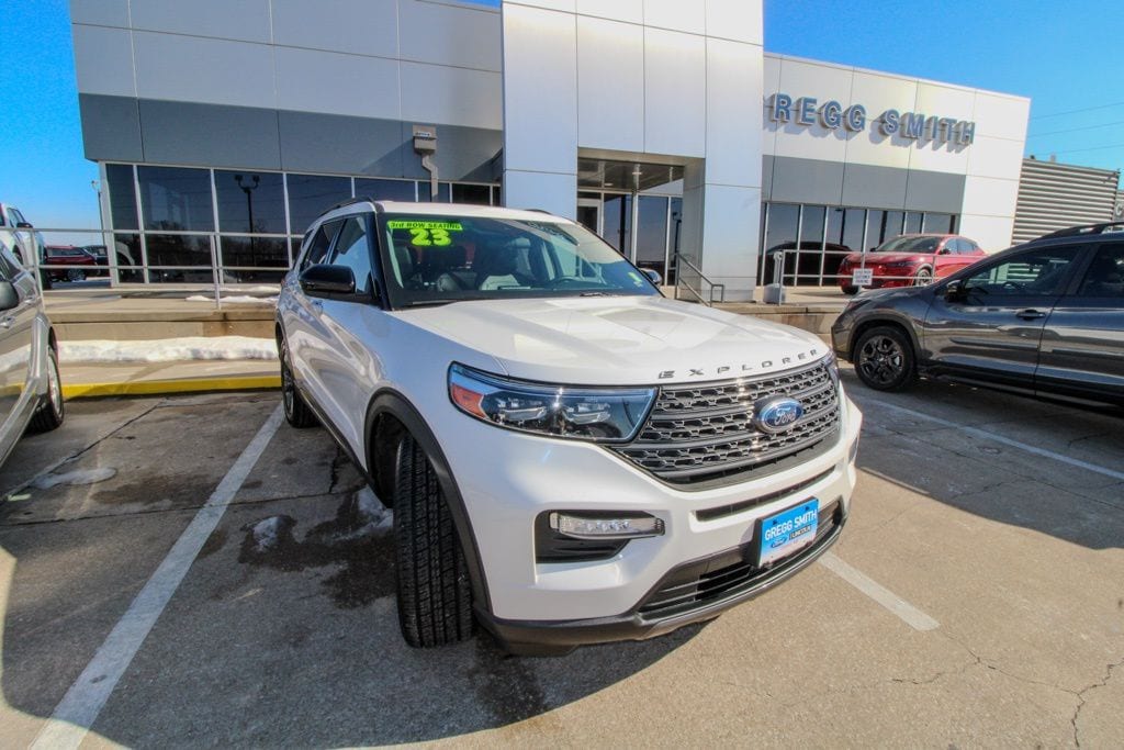 Used 2023 Ford Explorer XLT with VIN 1FMSK8DH8PGA01167 for sale in Kansas City