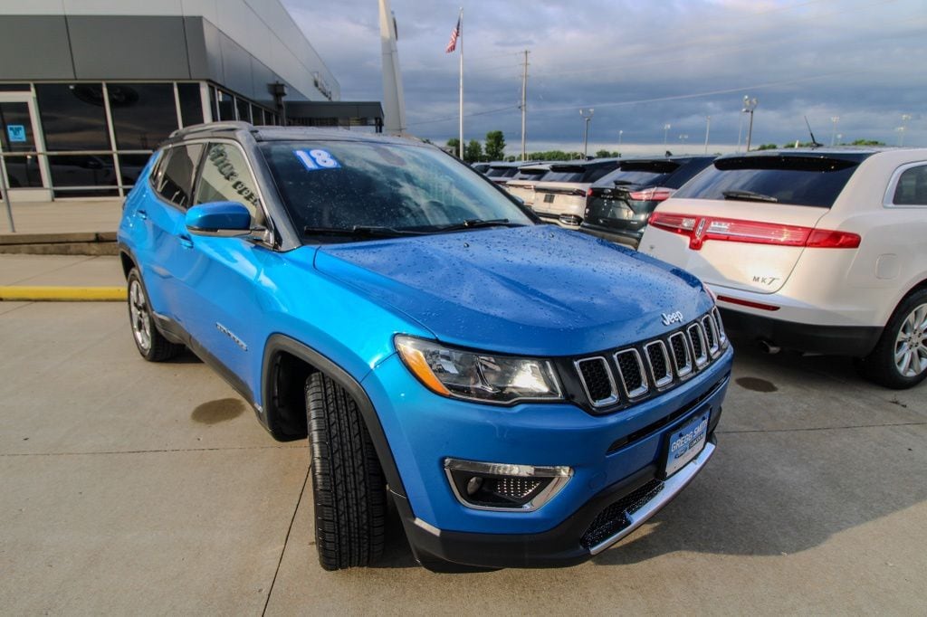 Used 2018 Jeep Compass Limited with VIN 3C4NJDCB0JT144742 for sale in Clinton, MO